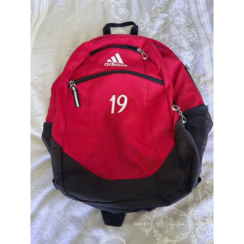 Adidas Soccer Backpack Collegiate Red Bag 19 Striker II Team Sports Travel
